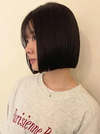 ショート ✨まとまるボブ/ 切りっぱなし/ユキナのヘアスタイル