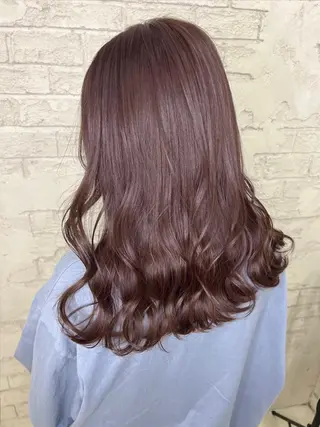 セミロング カラー エクステ＆艶カラー 🎀YURINA🎀のヘアスタイル