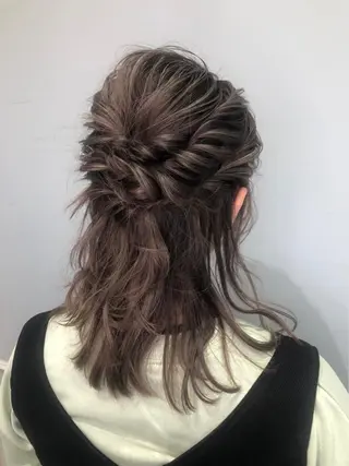 セミロング 美髪矯正透明感カラー 江川 和輝のヘアスタイル