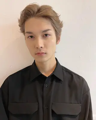 ショート カラー メンズ メンズ専門ブリー チカラー⚡️リュウジのヘアスタイル