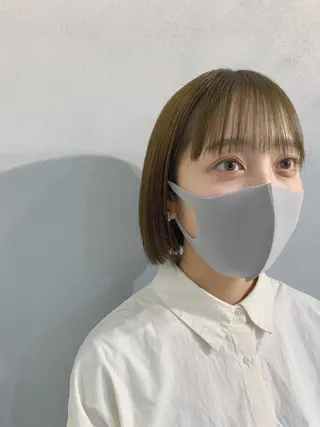 ショート ボブパーマコテ巻き風 パーマNo1深江秀平のヘアスタイル