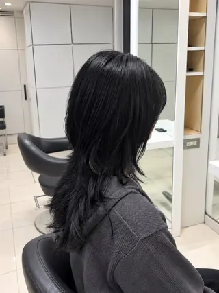 ロング 【くびれウルフ/ レイヤー】🖤ゆまののヘアスタイル