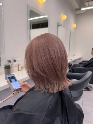 ショート カラー ヘアアレンジ Over hair_ misakiのヘアスタイル