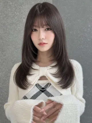 セミロング 🦋韓国風レイヤー/ 艶髪矯正🦋凛太郎のヘアスタイル