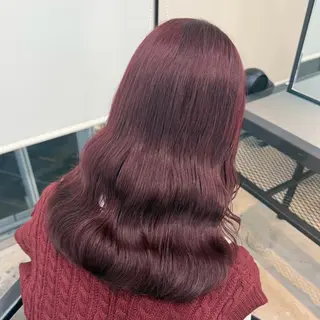 セミロング カラー ヘアアレンジ 🎀モテ暖色× エクステ🎀あかりのヘアスタイル