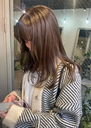 ミディアム カラー ヘアアレンジ ウルフカット モデル募集中！ミカのヘアスタイル