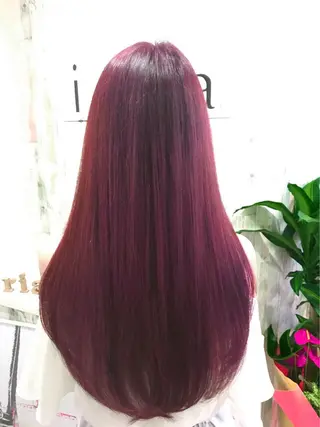 ロング カラー 艶髪🫧髪質改善 縮毛矯正✨影山湧市のヘアスタイル