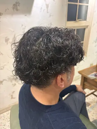 パーマ メンズ 中澤 衿葉のヘアスタイル