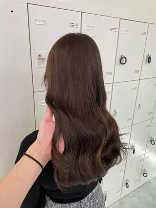 ロング カラー ヘアアレンジ 縮毛矯正/髪質改善/ ブリーチ毛/木元渓太のヘアスタイル