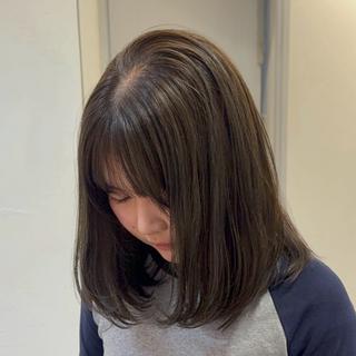 ミディアム カラー Lomaliaもえか /パーマ/メンズのヘアスタイル