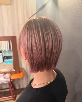 ショート カラー ハイトーン/骨格矯正 カット/HARU✂️のヘアスタイル