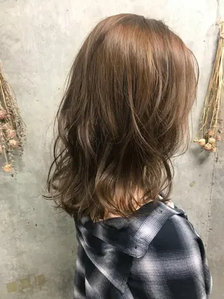 ミディアム カラー ヘアアレンジ Satsuki ✂︎♡のヘアスタイル