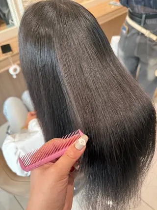 ミディアム パーマ 韓国ヘアメイク🎀/ 縮毛矯正✨山本媛香のヘアスタイル