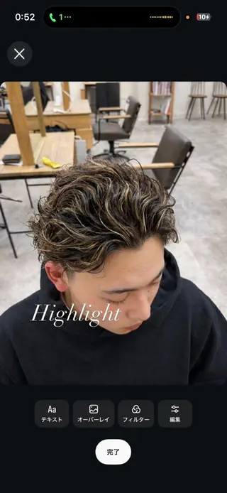カラー パーマ メンズ メンズ特化 ⚡️ナツキ⚡️のヘアスタイル