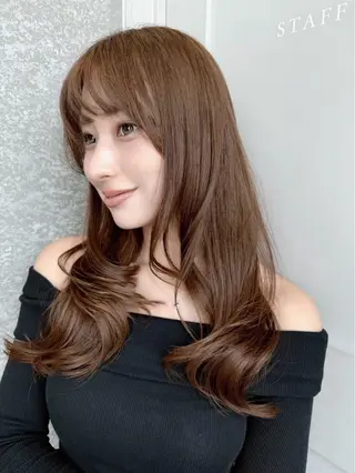 ロング カラー ヘアアレンジ ⭐️巻ける縮毛矯正/ レイヤー to-kiのヘアスタイル