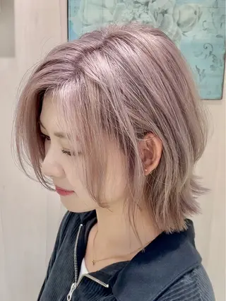 ミディアム 坂 直樹のヘアスタイル