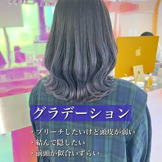ミディアム カラー パーマ ヘアアレンジ メンズ キッズ ネイル マツエク・マツパ アイブロウ KANAMI 🌏のヘアスタイル