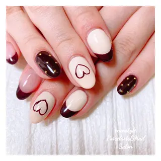 ミディアム ネイル 🐾enen style 🐾のネイルデザイン