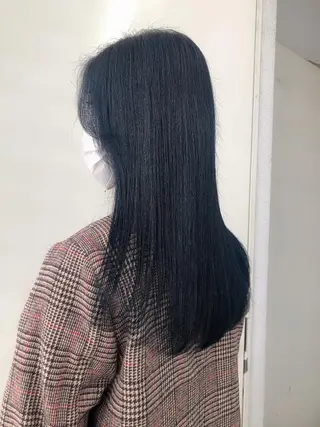 ロング カラー 韓国🇰🇷レイヤー 映える顔周り🩷のヘアスタイル