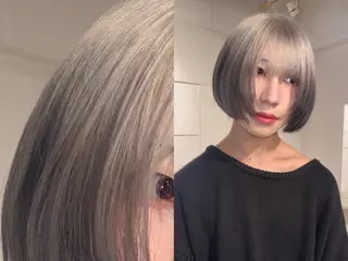 ショート カラー ブリーチ/ハイトーン 🎀kanoのヘアスタイル