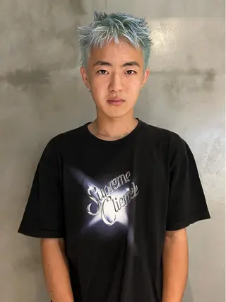 ショート カラー メンズ bob リョウタのヘアスタイル