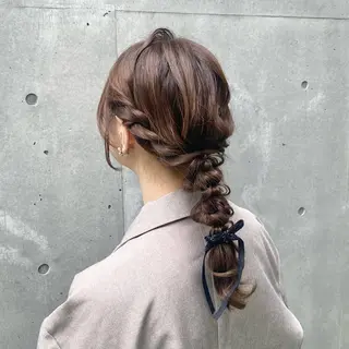 ロング ヘアアレンジ 縮毛矯正/ショート/ 🎀かえで🎀/渋谷のヘアスタイル