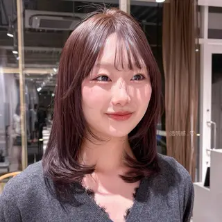 ミディアム Unami 吉祥寺 Mayukiのヘアスタイル