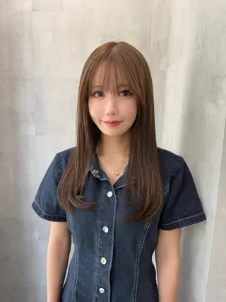 セミロング 💖艶髪/韓国ヘア 💖asukaのヘアスタイル