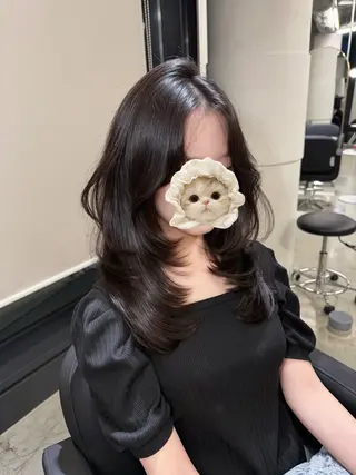 ロング caho/大阪梅田 韓国ヘア♡のヘアスタイル