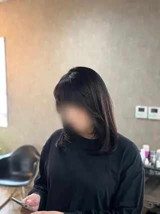 ミディアム . みおのヘアスタイル