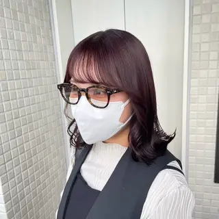 カラー 銀座:似合わせカラー オリーブ🫒アレンジのヘアスタイル