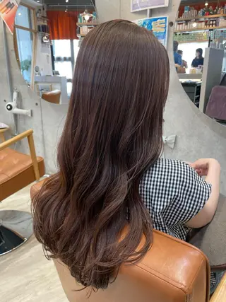 ロング カラー 東 史夏のヘアスタイル