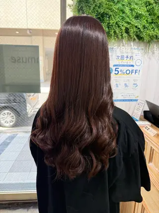 ロング カラー 縮毛矯正/髪質改善 /関内/あべももこのヘアスタイル