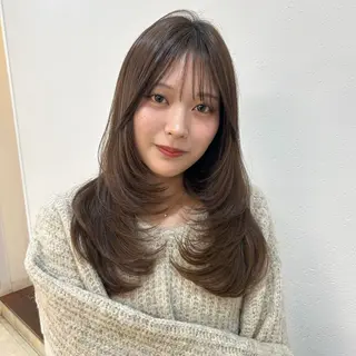 ロング カラー はるな/透明感カラー /暖色カラーのヘアスタイル