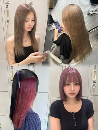 カラー 松井 咲樹のヘアスタイル