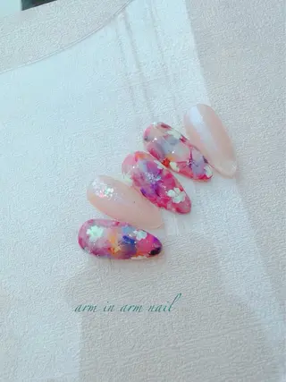 ネイル arm in arm ︎✿Yamamotoのマツエク・マツパデザイン