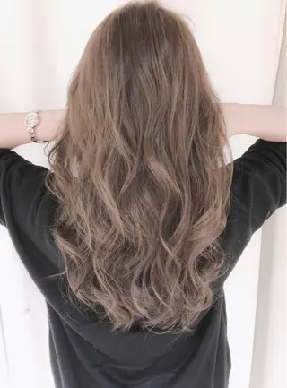 ロング カラー パーマ ヘアアレンジ バレイヤージュ 藤沢 髪質改善 竹内ケンゴのヘアスタイル