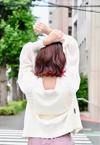 ミディアム 堂福 和也のヘアスタイル