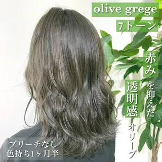 セミロング カラー navile原宿 yumaのヘアスタイル