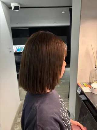 ミディアム カラー ブリーチモデル募集 古内柊のヘアスタイル