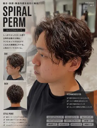 ショート メンズ 🎸メンズ特化🥁 メンズパーマrenのヘアスタイル