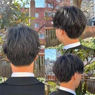 ショート メンズ 看板犬がお出迎え◎ 初めてでも安心◎のヘアスタイル