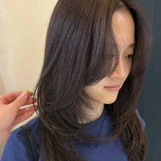 カラー Kaho 心斎橋カラーモデルのヘアスタイル