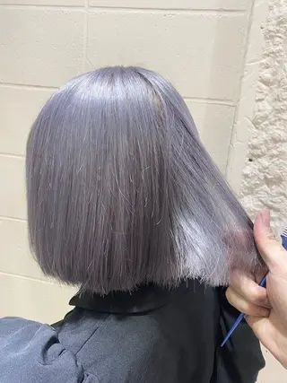 ミディアム カラー 佐伯 りょうのヘアスタイル