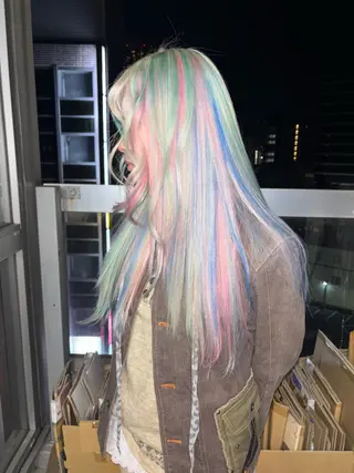 ロング カラー デザインカラー /rioのヘアスタイル