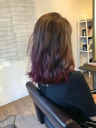 ミディアム カラー 美髪・艶髪特化美容師 RYOJIのヘアスタイル