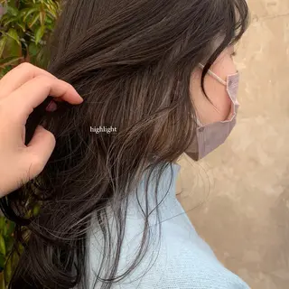 ロング カラー レイヤー/透明感艶 カラー丸山ななほのヘアスタイル