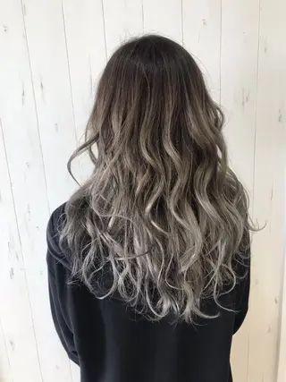 ロング カラー ヘアアレンジ M字・前髪割れ 改善メンズ特化/栢沼のヘアスタイル