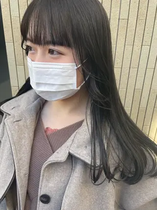 ロング カラー ヘアアレンジ 抜け感ボブ×パーマ |kazaneのヘアスタイル