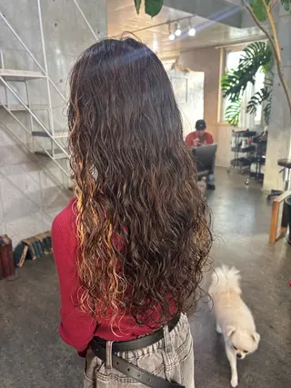 ロング パーマ キッズ 大林 エリコのヘアスタイル